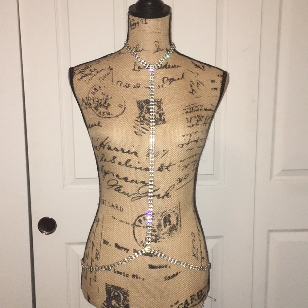 Rhinestone harness 💎✨👀